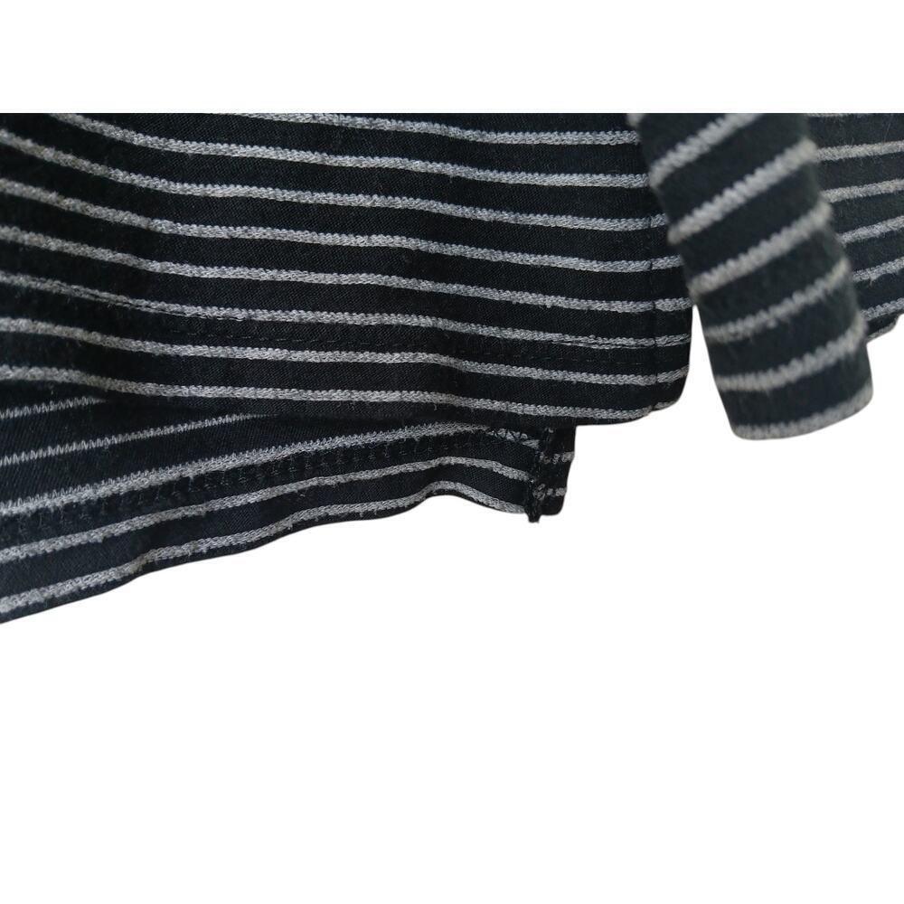Marine Layer Womens Small Black White Stripe Long Sleeve Shirt Top Made in USA - Picture 6 of 11